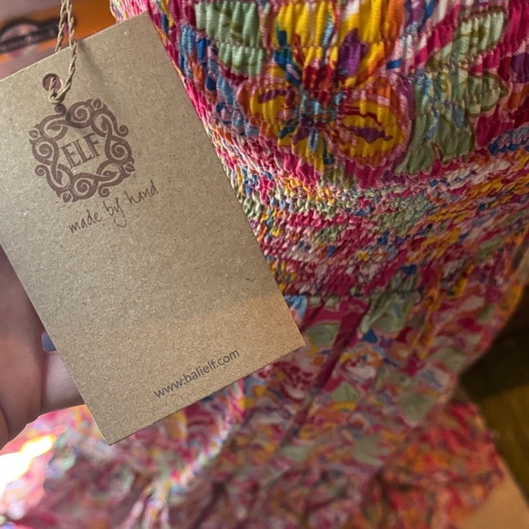 ELF| ‘Cassandra’ One Shoulder Vibrant Floral Maxi Dress - Picture 5 of 7